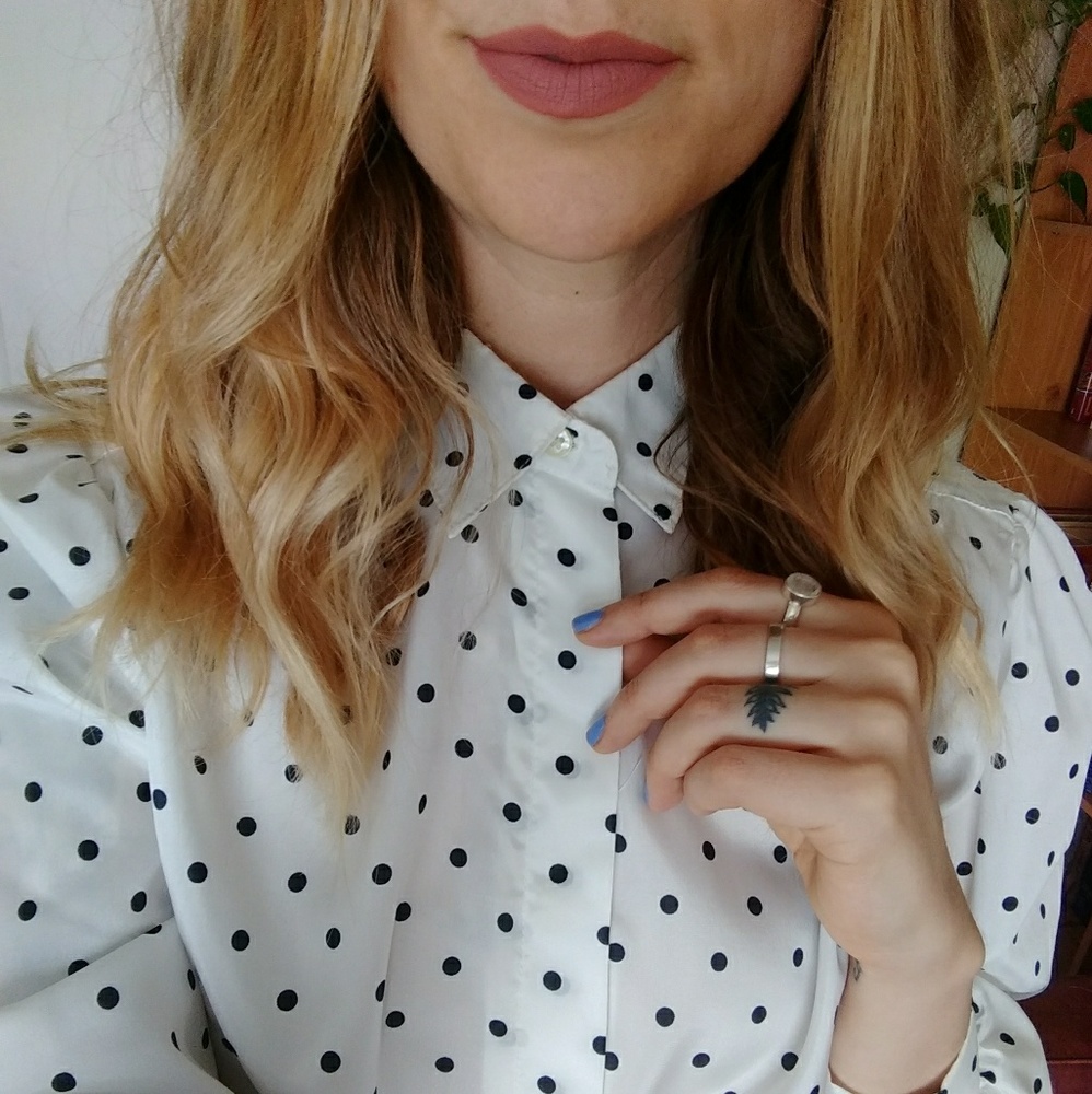 Vintage Polka dot blouse